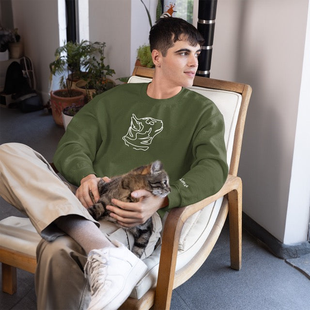 Custom One-Line Art Sweatshirt