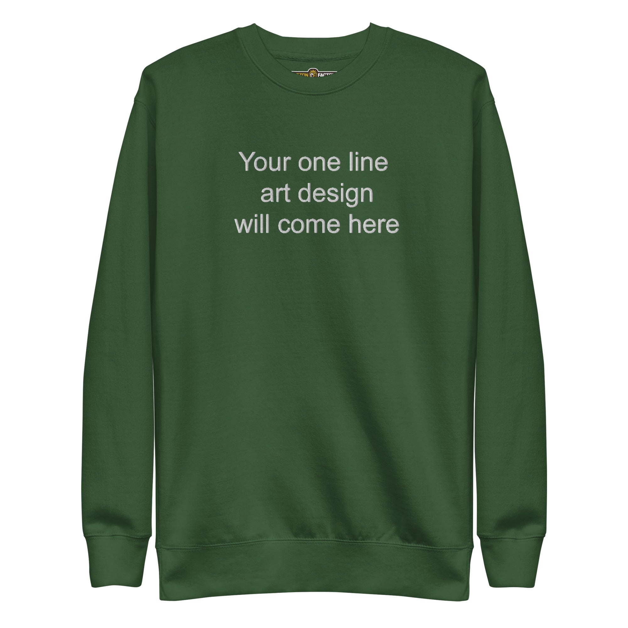 Custom One-Line Art Sweatshirt