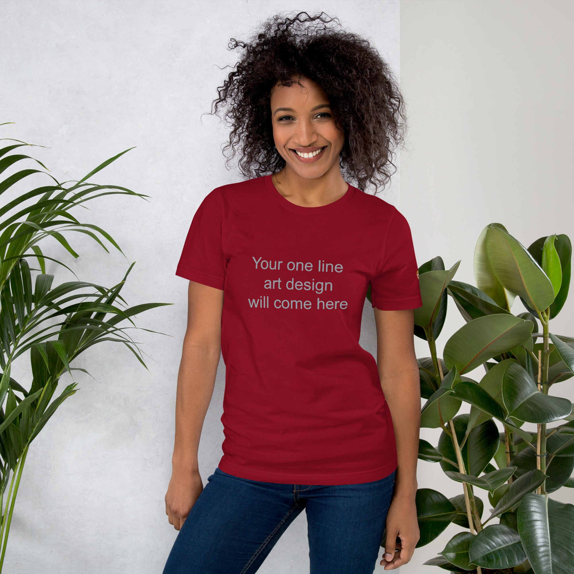 Custom One-Line Art T-Shirt