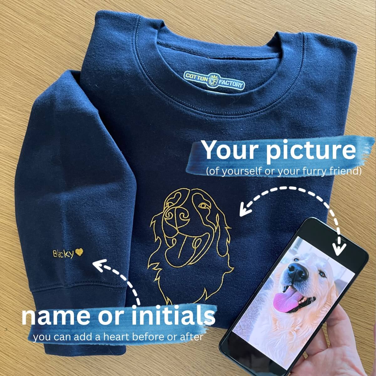 Custom One-Line Art Sweatshirt