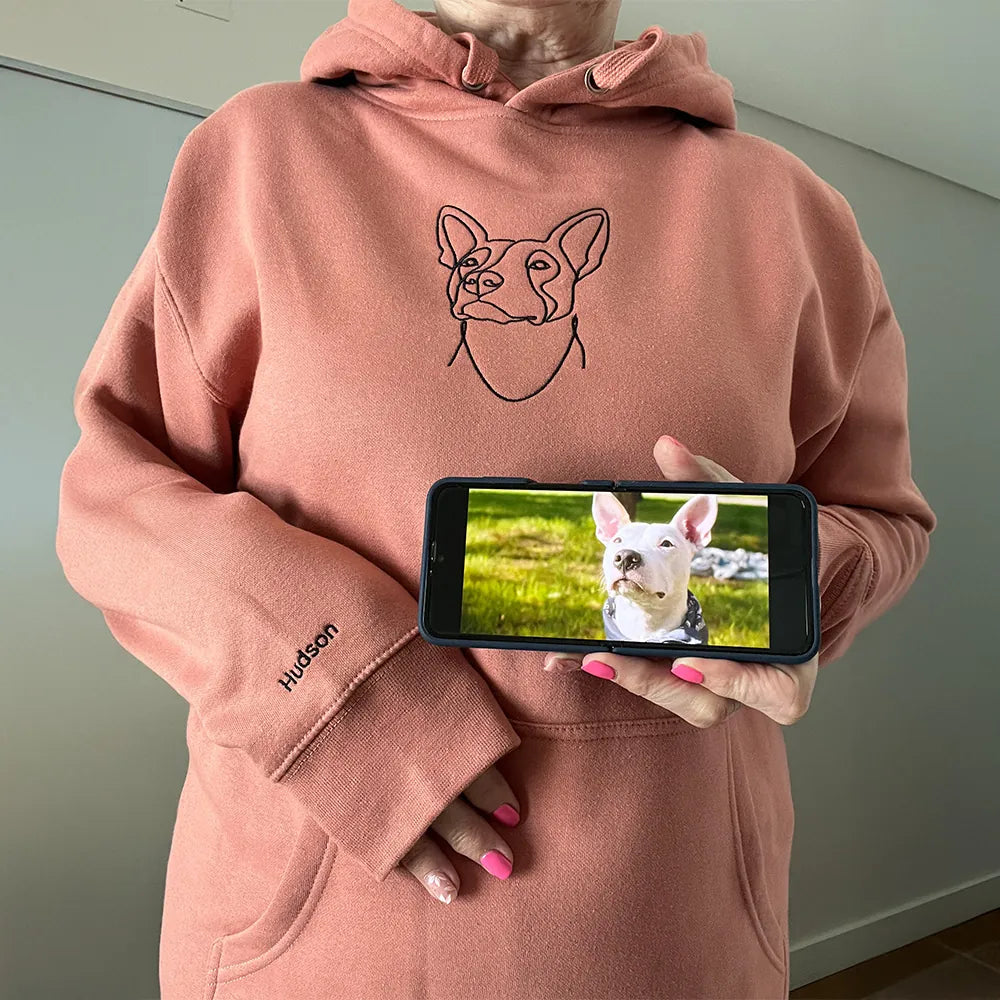 Custom One-Line Art Hoodie