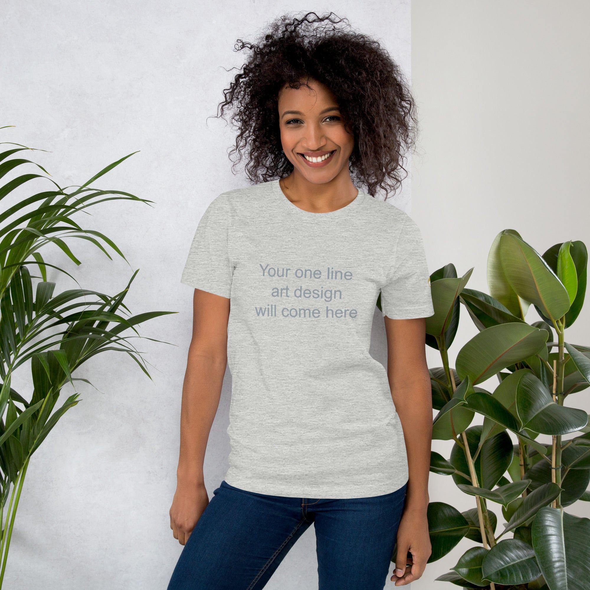 Custom One-Line Art T-Shirt