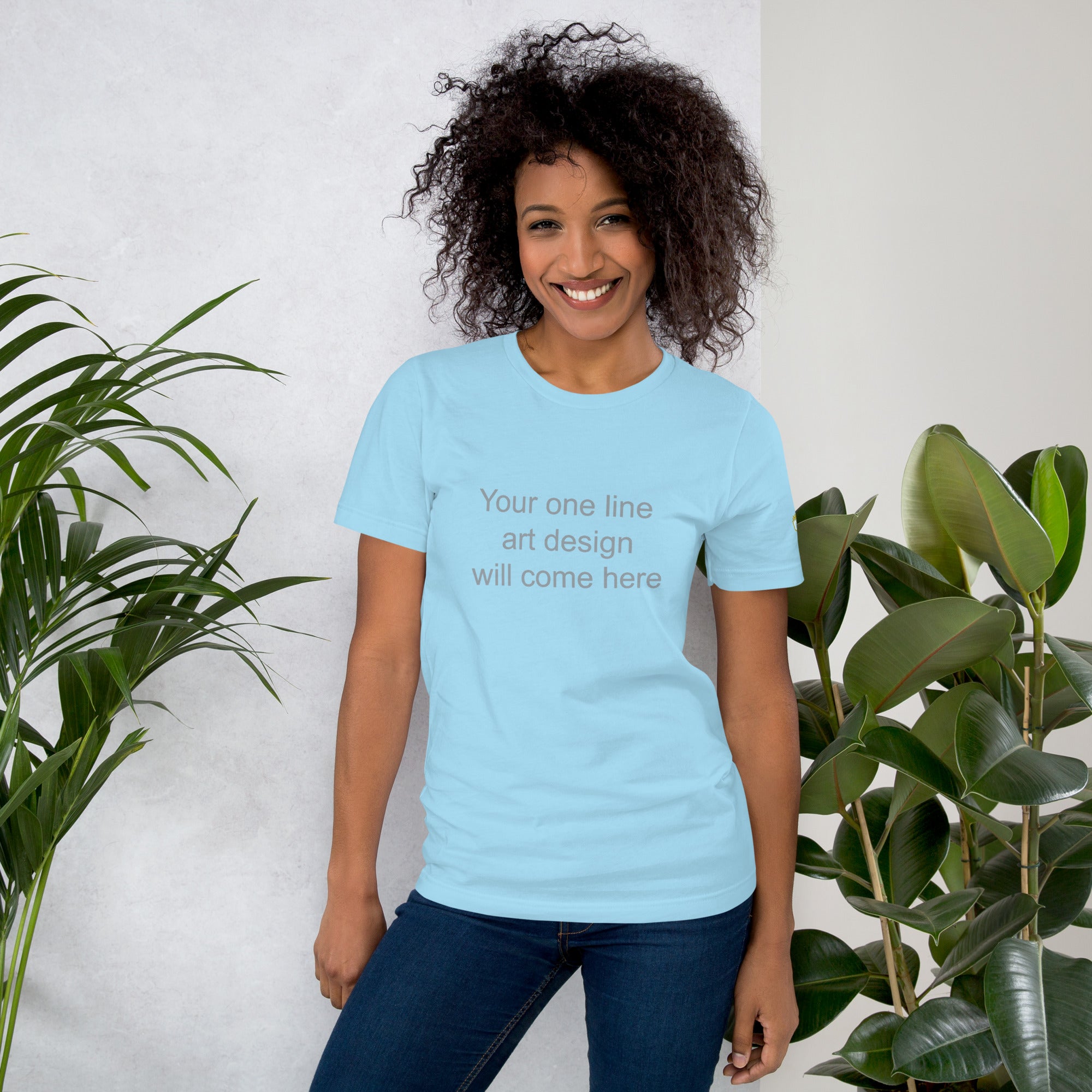 Custom One-Line Art T-Shirt