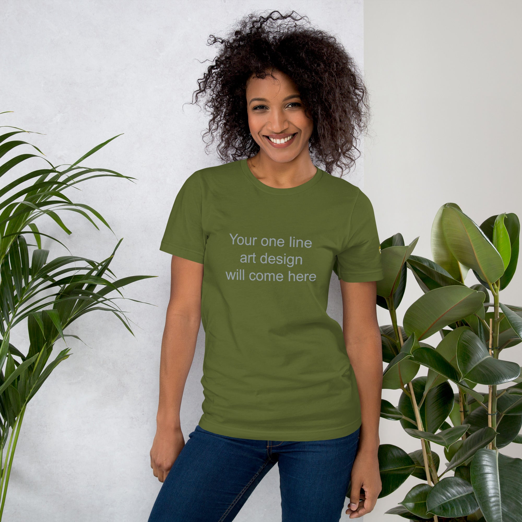 Custom One-Line Art T-Shirt