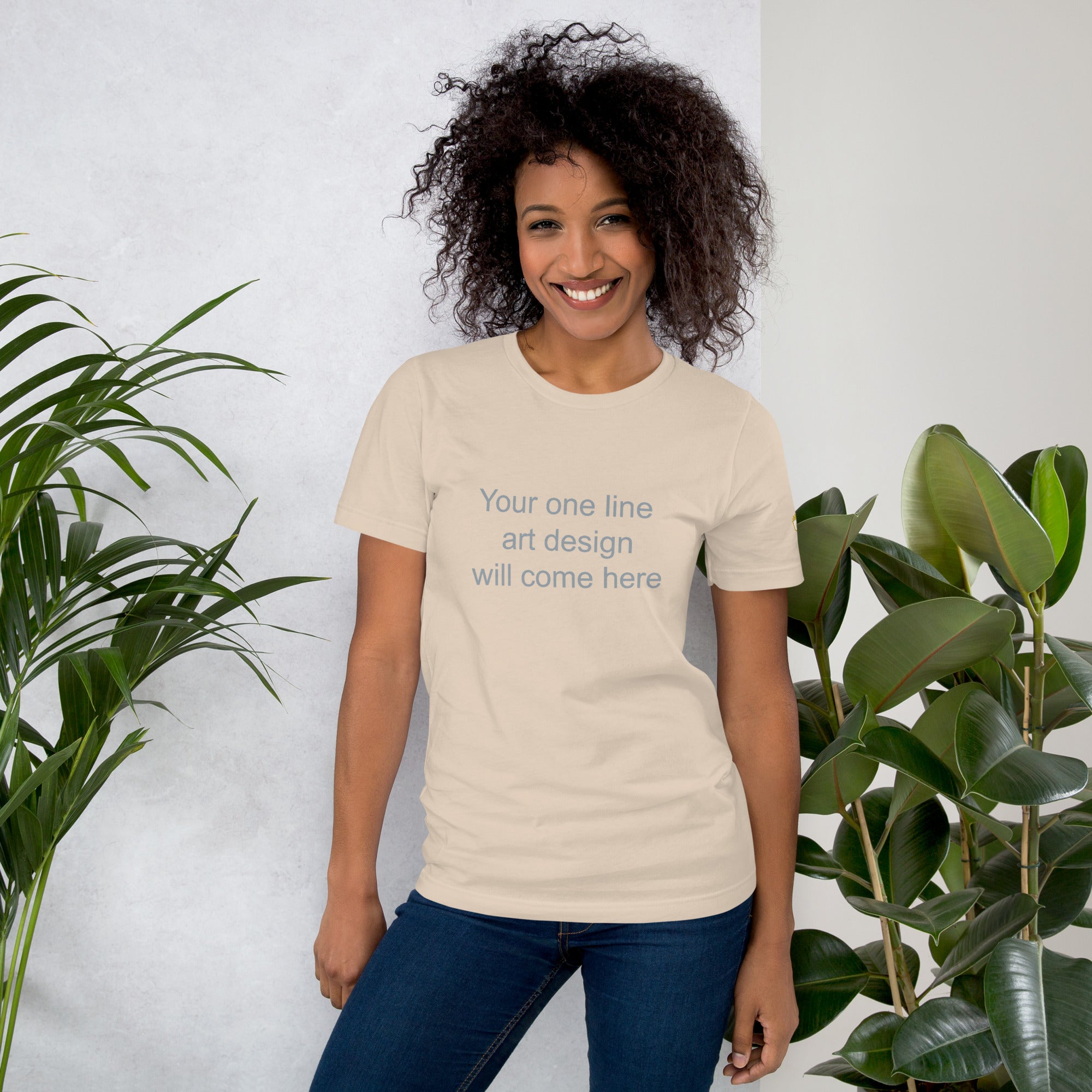 Custom One-Line Art T-Shirt