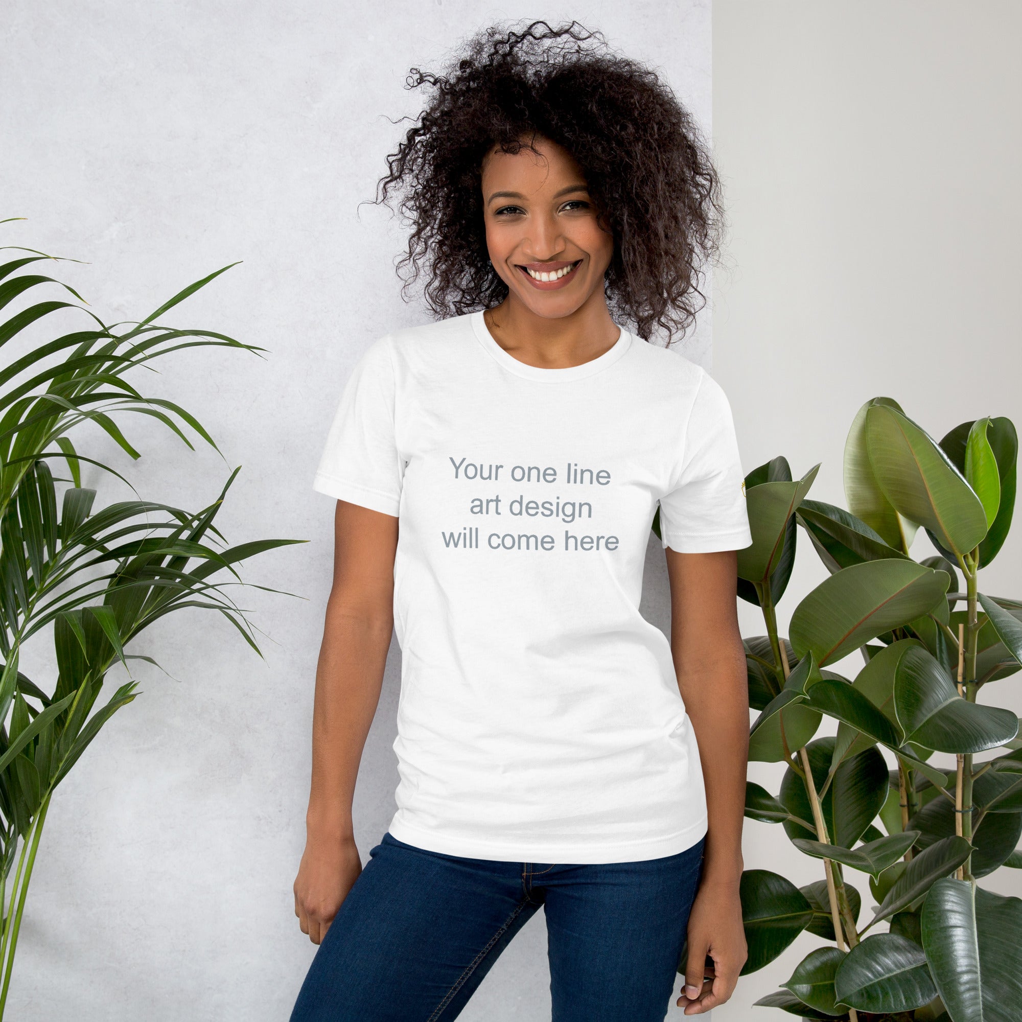 Custom One-Line Art T-Shirt